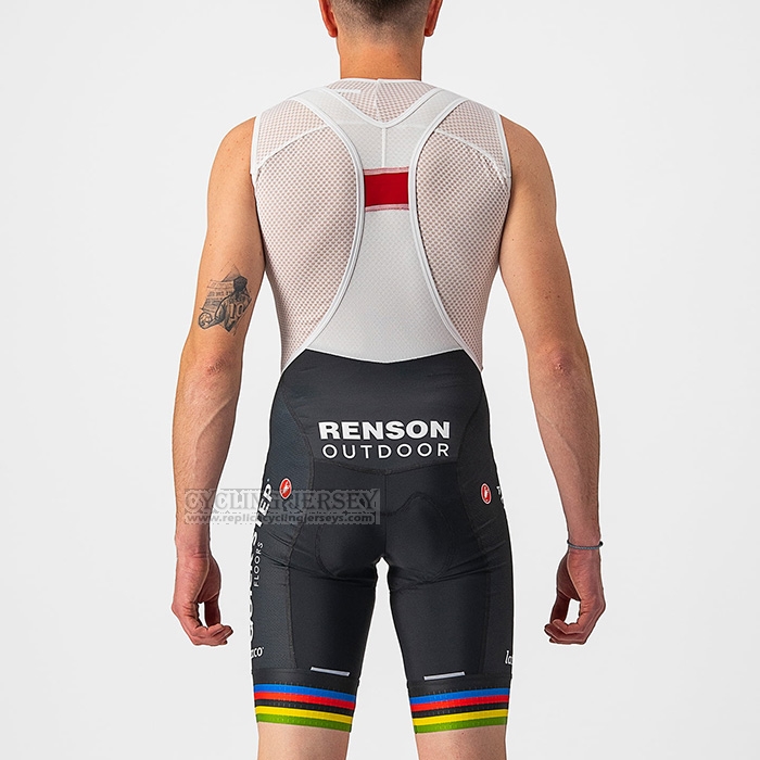 2022 Cycling Jersey Uci Deceuninck Quick Step White Short Sleeve and Bib Short